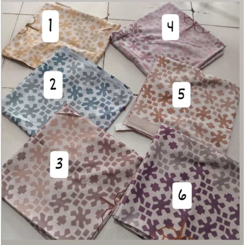 Hijab segi empat azara voal motif