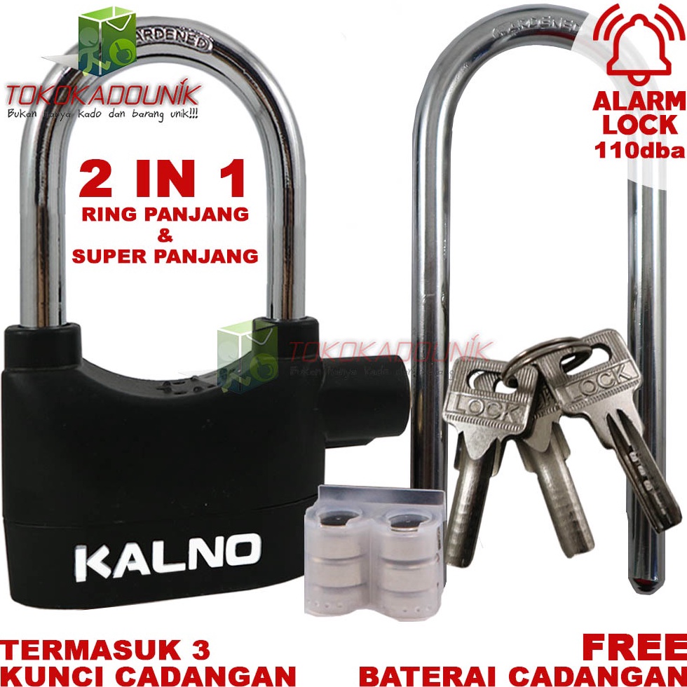 Promo besar GEMBOK ALARM ANTI MALING MULTIFUNGSI