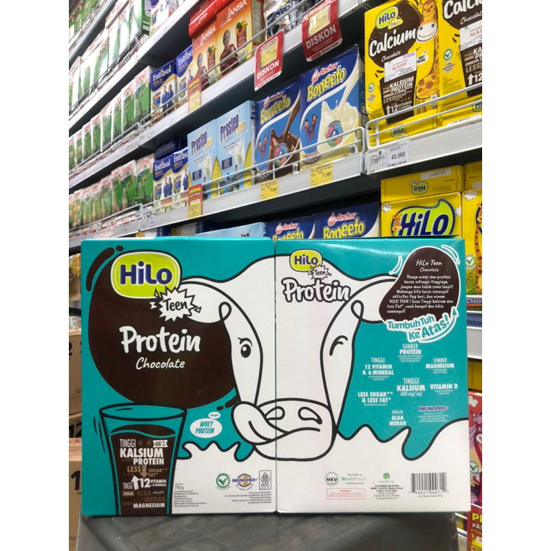 

Hilo teen protein chocolate 750 gr - susu tinggi kalsium dan protein untuk tumbuh tinggi ke atas