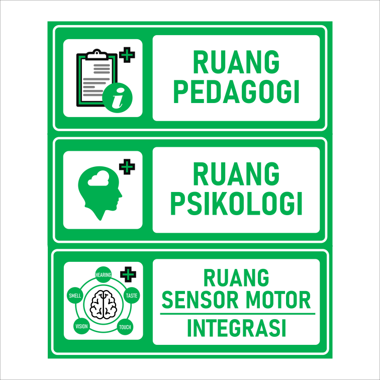 

Stiker Ruang Terapi Stiker Ruang Pedagogi Stiker Psikologi Stiker Terapi Wicara Stiker Vynil Laminasi Glossy