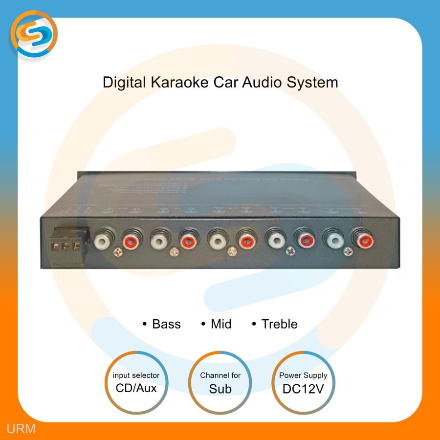 parametrik Pre amp - parametric digital karaoke car audio system urm