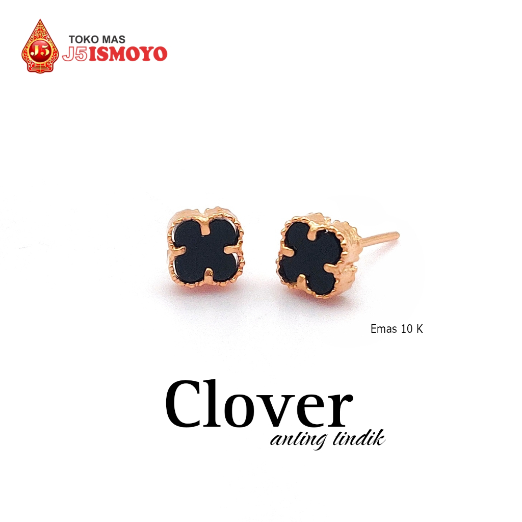 Anting Emas Tindik Clover J5 Ismoyo