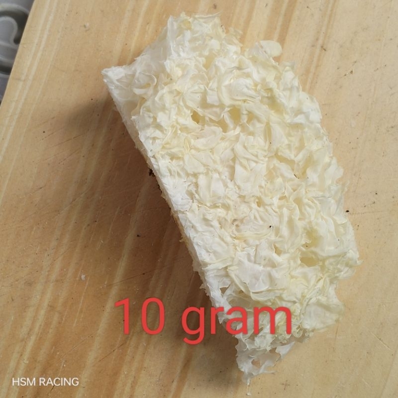 

10 gram jamur salju kemasan mini/white fugus /fu Yong fong/jamur es