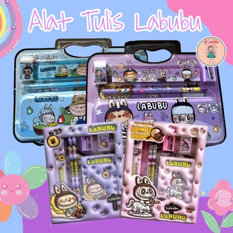 

Set tulis labubu/Alat tulis labubu/Souvenir Ulang tahun/Hadiah Ulang Tahun/Barang Labubu