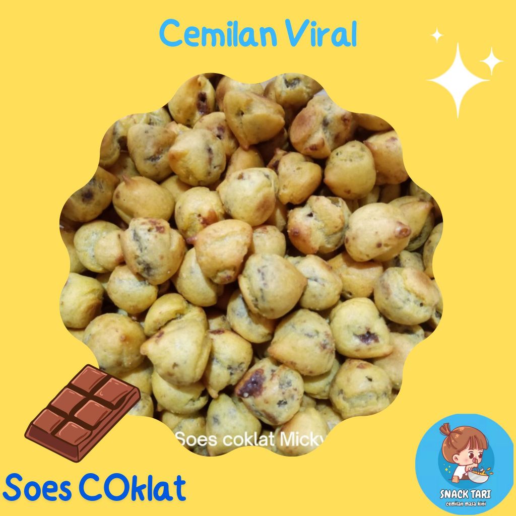 

soes coklat cemilan masa kini isi 200 gram