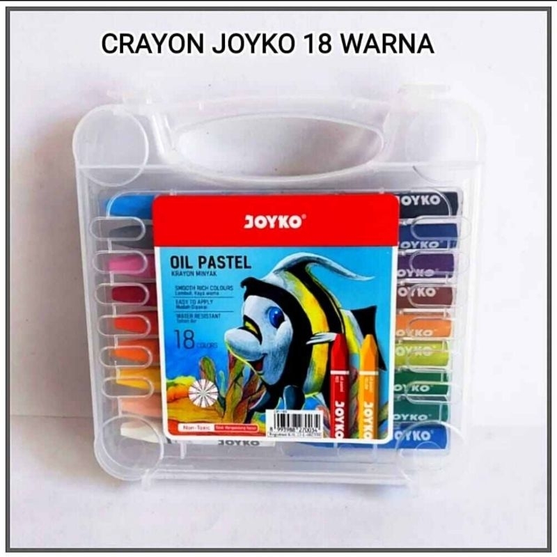 

Crayon Titi Joyko Warna 24 / 18 / 12 / Crayon Murah