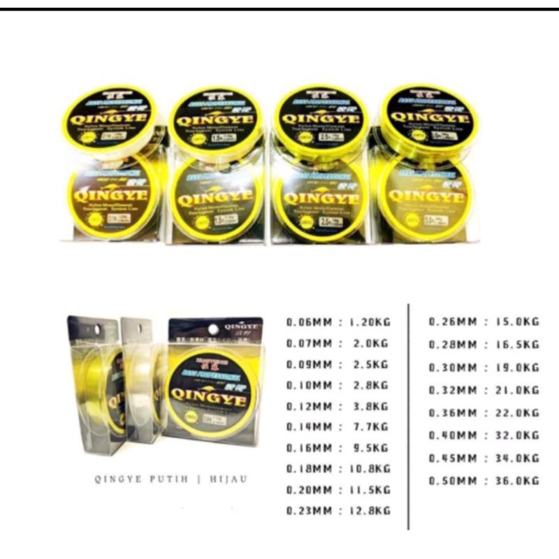 SENAR QINGYE KUAT DAN ULET WARNA HIJAU