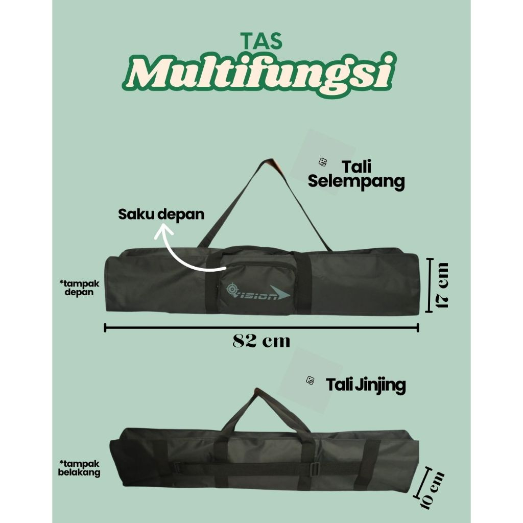 Tas Busur Recurve Tas Busur Standar Nasional Panahan / Tas Multifungsi Murah - Vision Archery