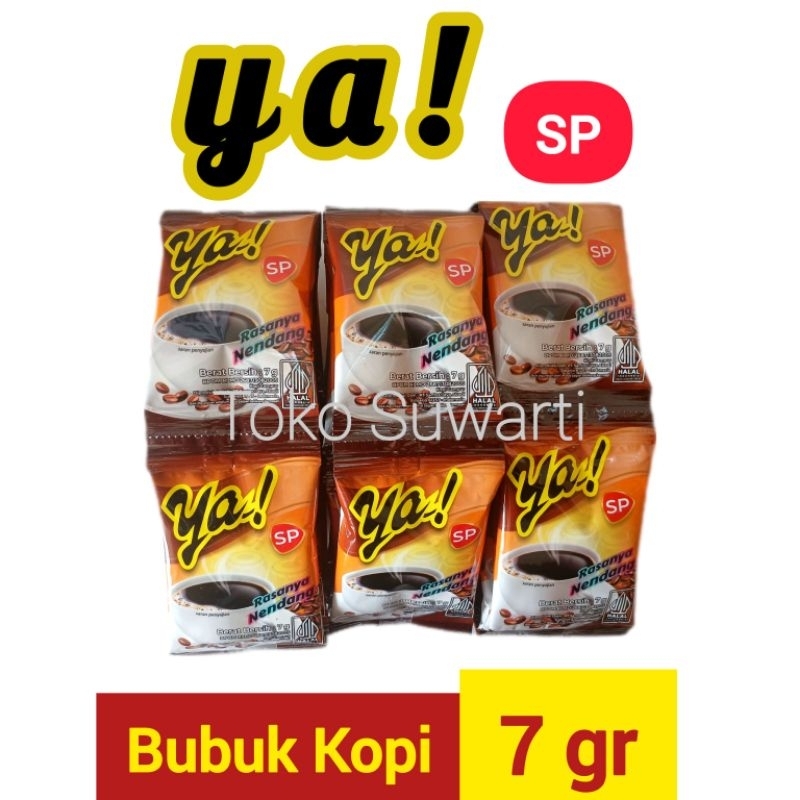 

Kopi Bubuk Ya SP 4 Renceng (1 Renceng isi 12 pcs @ 7gr)