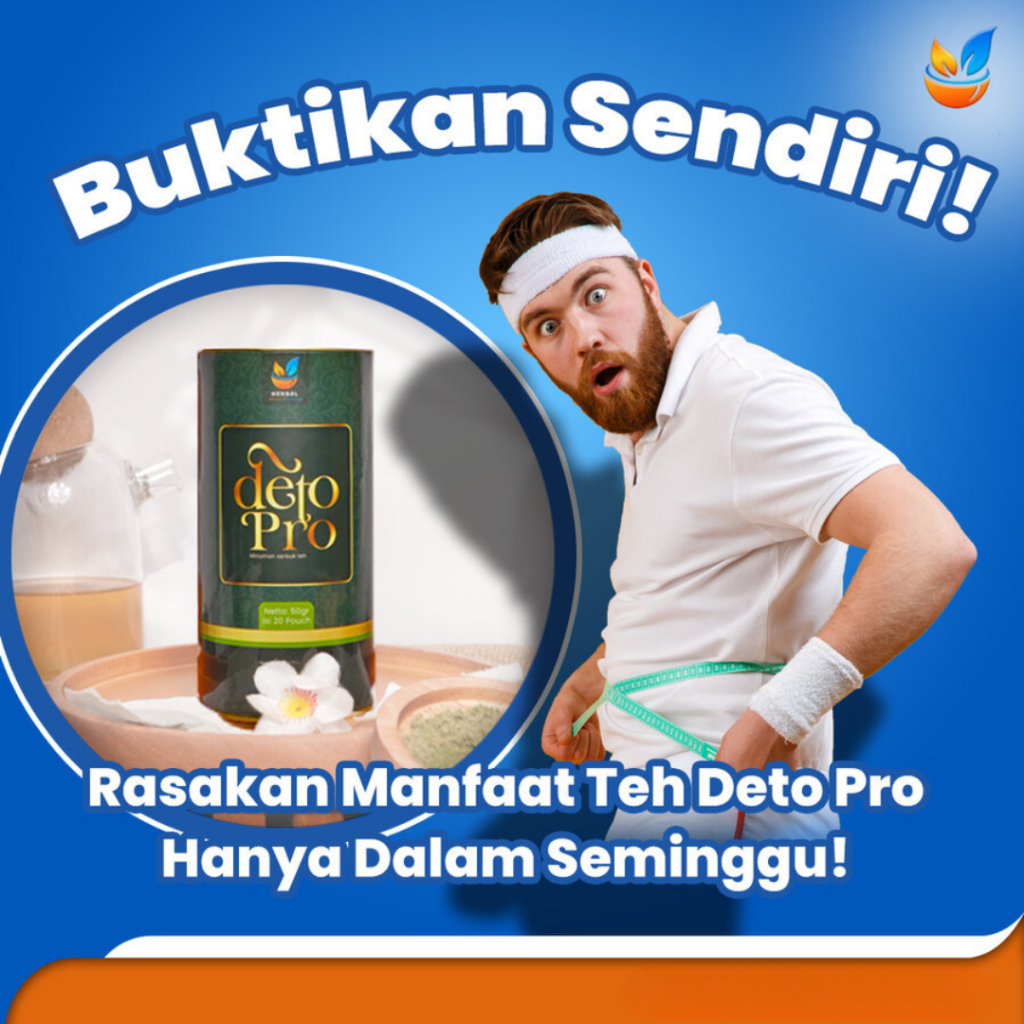 

Deto Pro Detox – Teh Celup Pelangsing & Detox untuk Pencernaan Sehat dan Menurunkan Berat Badan