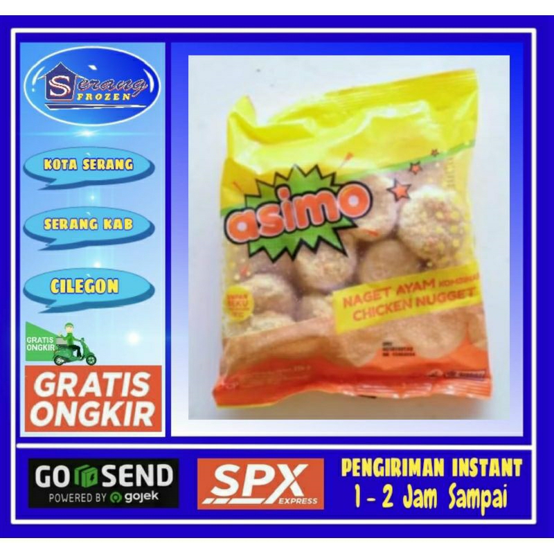 

Nugget Asimo 250g,Nugget Ayam,Naget Ayam, Serang Frozen