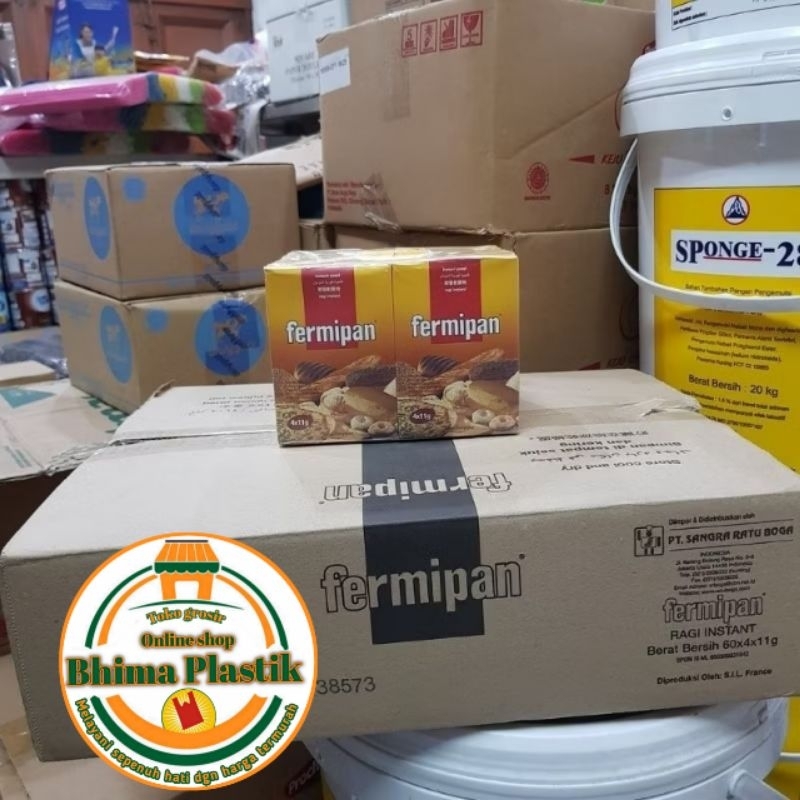 

Fermipan saset / ragi kering harga untuk 1pak isi 4saset