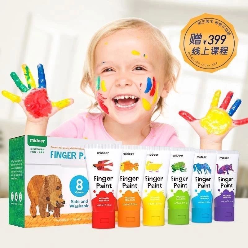 

Cat Air Mideer Finger Paint And Book Mainan Edukasi Anak Premium Berkualitas Termurah