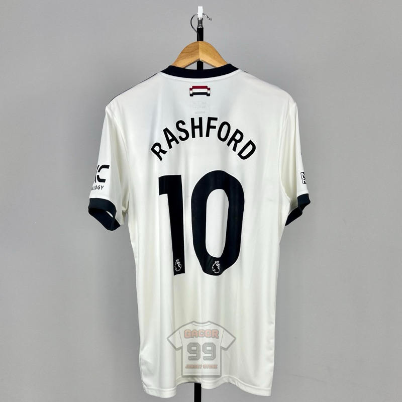 Man Utd 24/25 Third Jersey Original - Size XL - NNS Rashford 10 PL Font + PL Patch