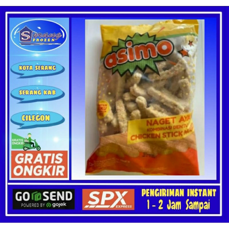 

Nugget Asimo Stick 1kg, Naget Asimo Serang Frozen