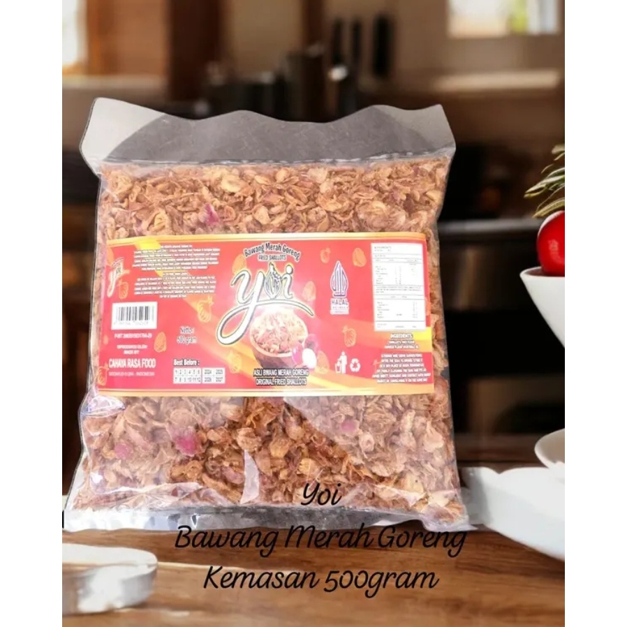 

Bawang Merah Goreng 500g/YOI Pusat Bagor/ asli bawang goreng