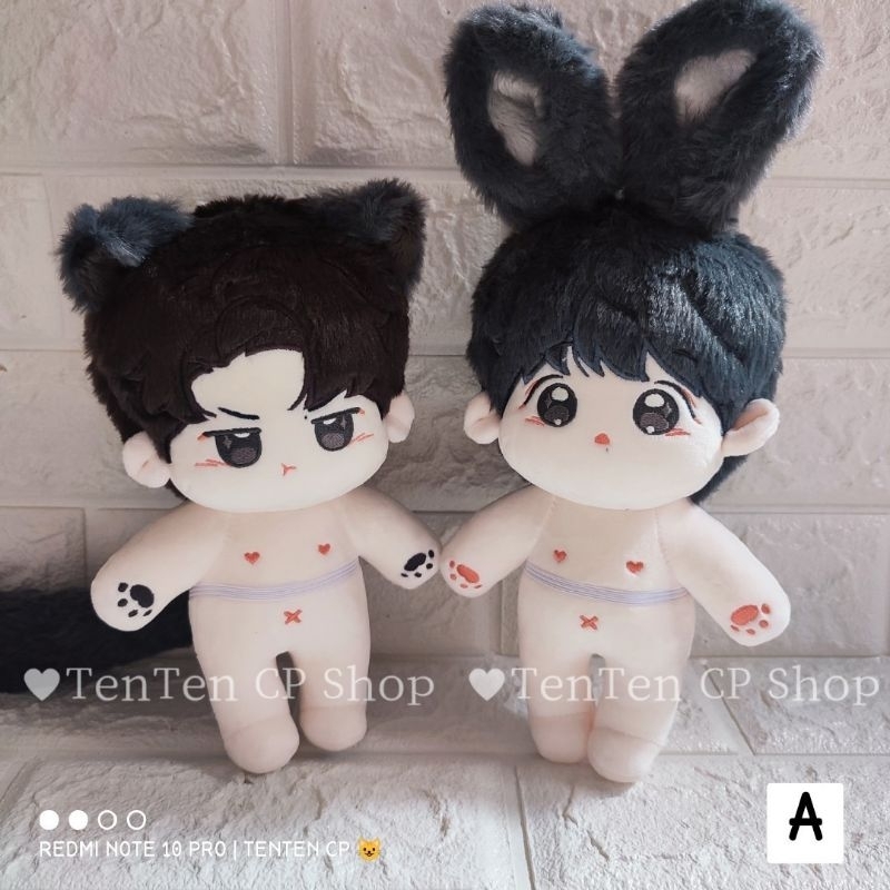 BJYX 20cm cp doll BaoBing Bao Yibo & Yuebing Zan ver.2 drool & annoyed Yizhan Xiao Zhan Wang Yibo Yi