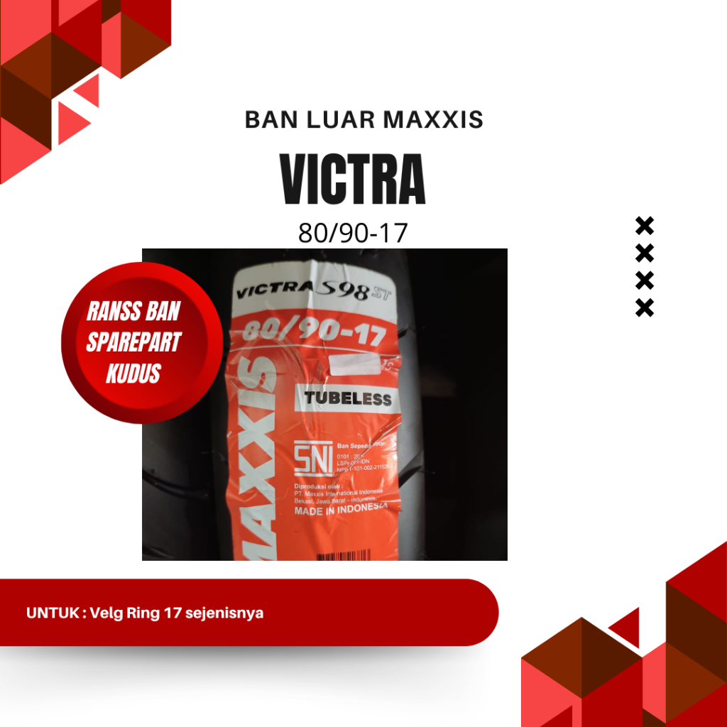BAN LUAR MAXXIS VICTRA 80/90-17