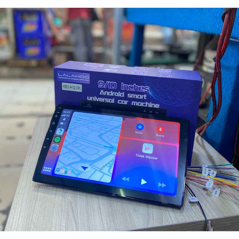 Head Unit Android Ram 4 GB ukuran 10 inch Apple Carplay android Auto