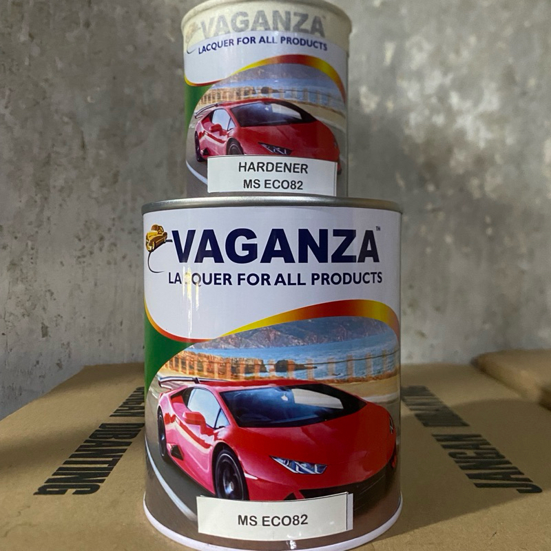 Clear PU Vaganza + Hardener 1kg Set Clear Vernis Mobil Motor