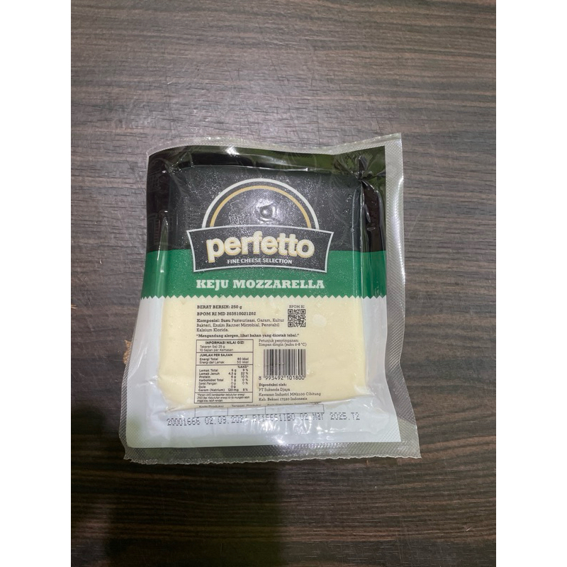 

mozzarella perfecto kemasan 250gr