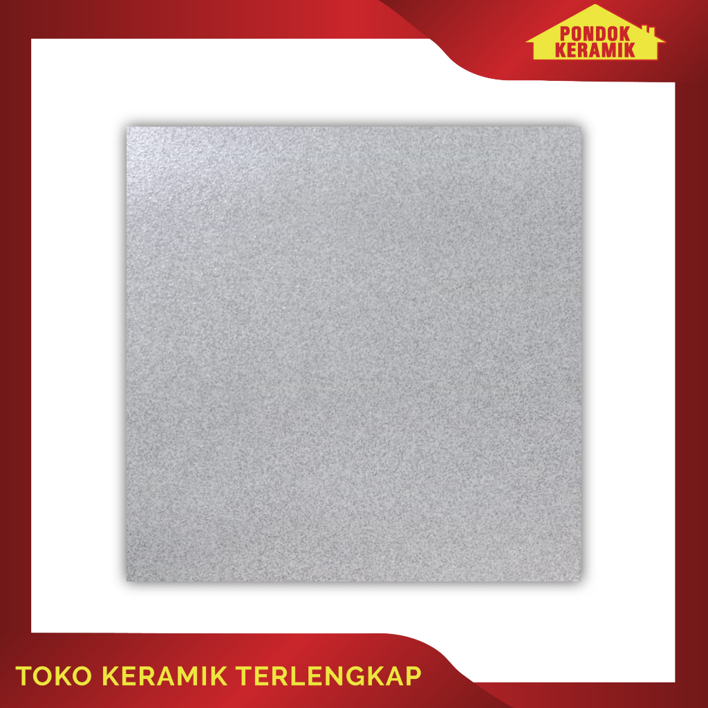 Keramik Lantai Mcc 50x50 Atom Abu Polos Matte Abu
