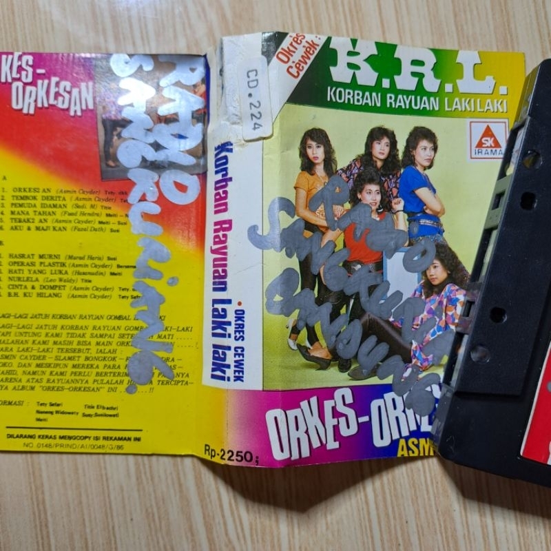 Kaset Dangdut Tety Safari Trio KRL Album Orkes Orkesan