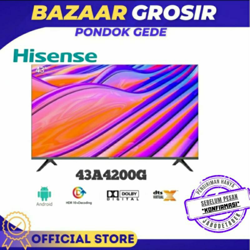LED HISENSE 43A4200G 43-A4200G 43INCH ANDROID