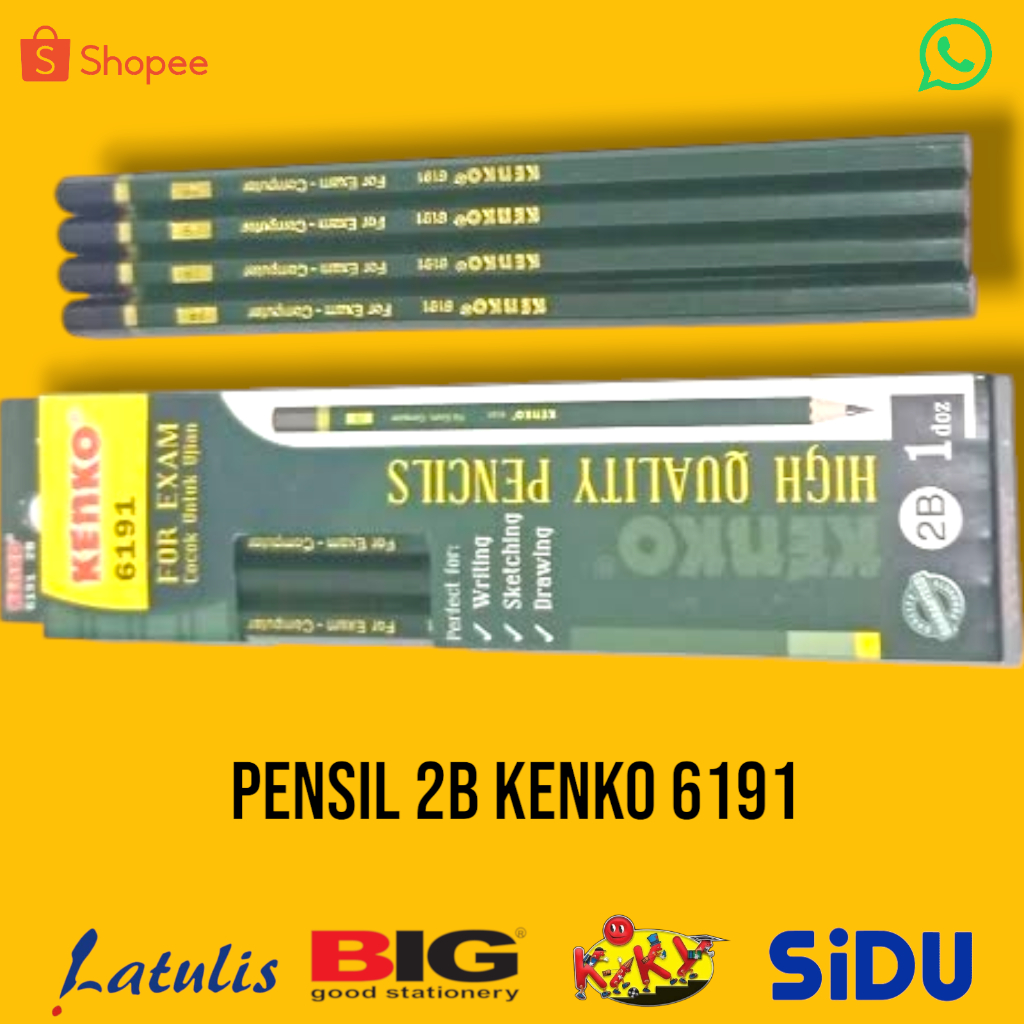 

Pensil 2B Kenko 6191 (Lusinan)