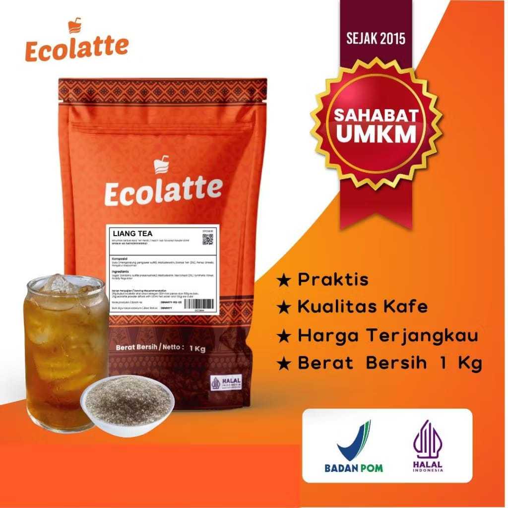 

Ecolatte Liang Tea Powder Drink 1Kg Usaha Minuman UMKM