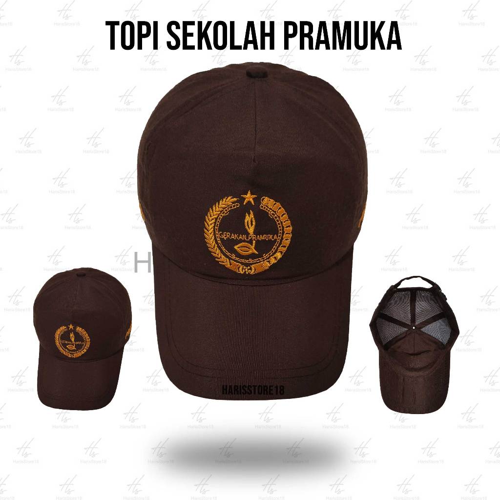 Topi Sekolah Pramuka SMP SMA / Topi Pramuka