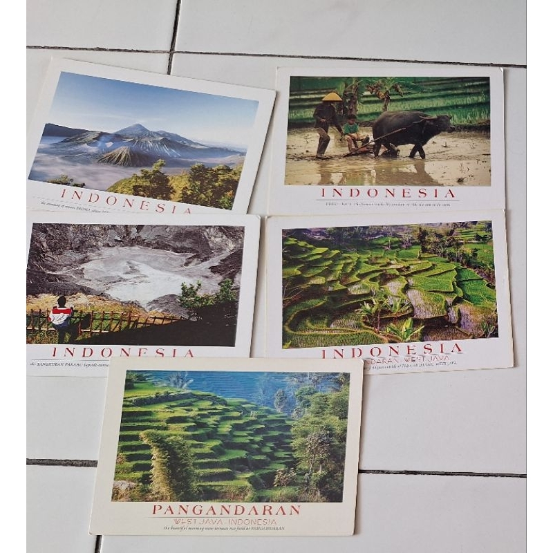 

5 kartu Pos Bandung/Indonesia postcard