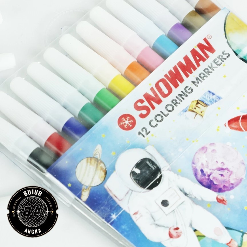 

(PACK) SPIDOL SNOWMAN WARNA 12WARNA