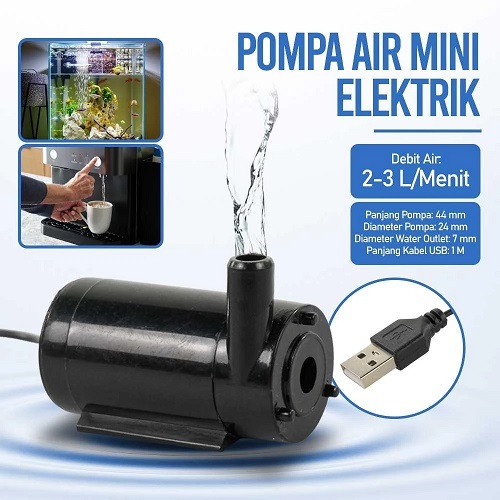 Pompa Air Celup Dorong USB Dc 5V DC Micro Vertical Submersible Water Pump