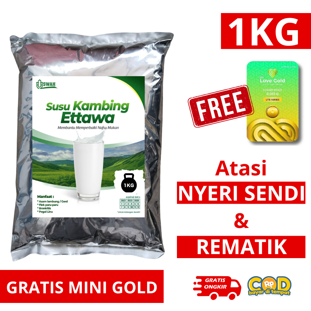 

Susu Bubuk Etawa Kambing 1KG Uswah Original 100% Plus Bidara Kelor