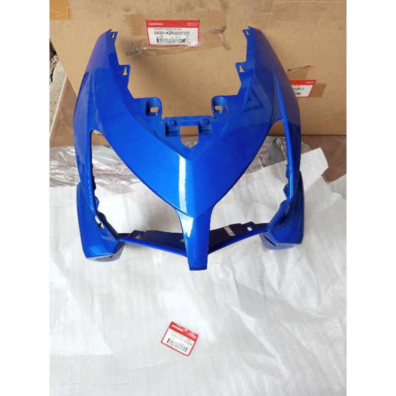 HONDA 64301-KVB-930SBM panel dada depan Honda Vario110 karbu old biru tua original AHM