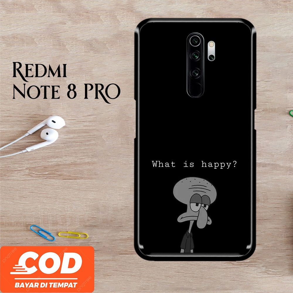 [A19] Squidward Casing Xiaomi Redmi Note 8 Pro Case Pelindung Hp Keren Lucu Viral Unisex Terbaru