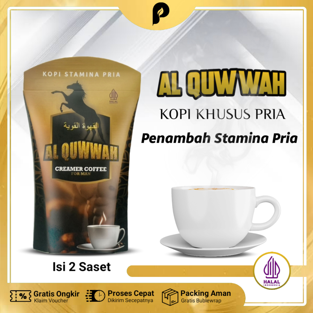 

Kopi AL Quwwah | Alquwwah | Kopi Stamina Pria Isi 2 Saset