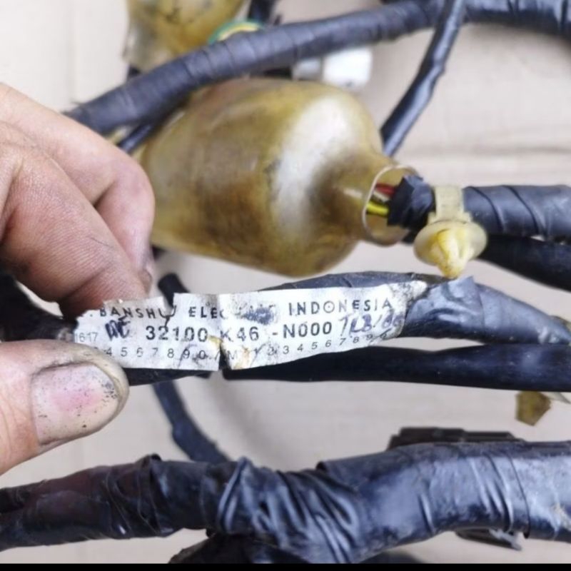 kabel bodi set ECU kiprok koil remot alarm Honda Vario Agnes 110 LED stater kasar barang seken ORI c