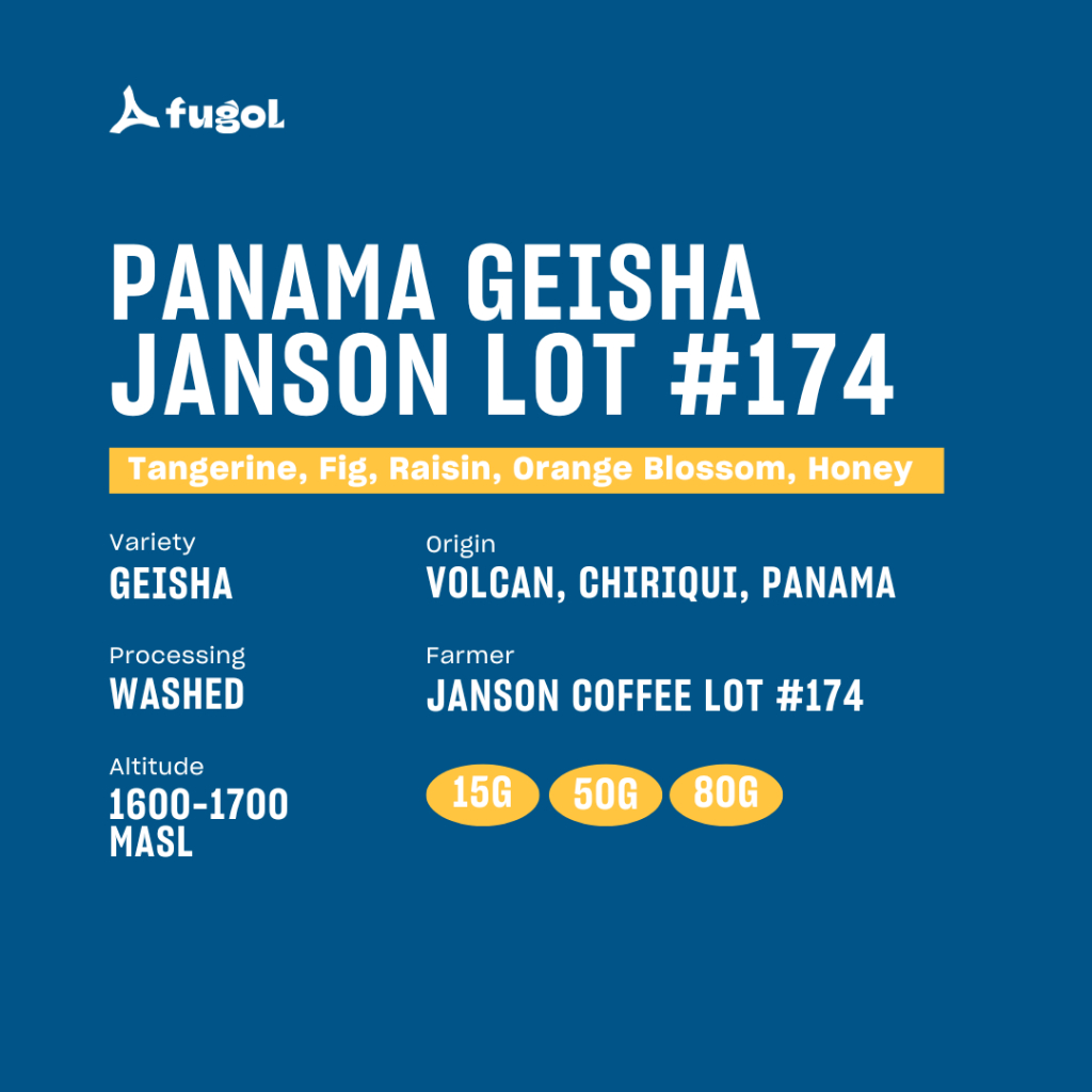 

PANAMA GEISHA JANSON LOT 174 WASHED Specialty Arabica Coffee Beans