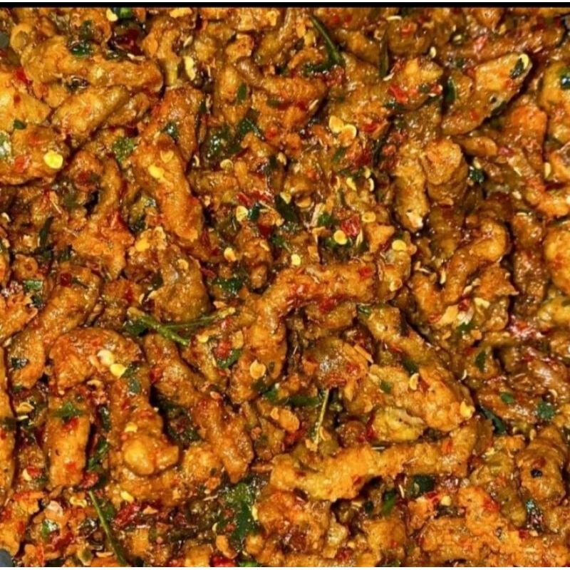 

Keripik Usus Pedas Daun Jeruk 100gram