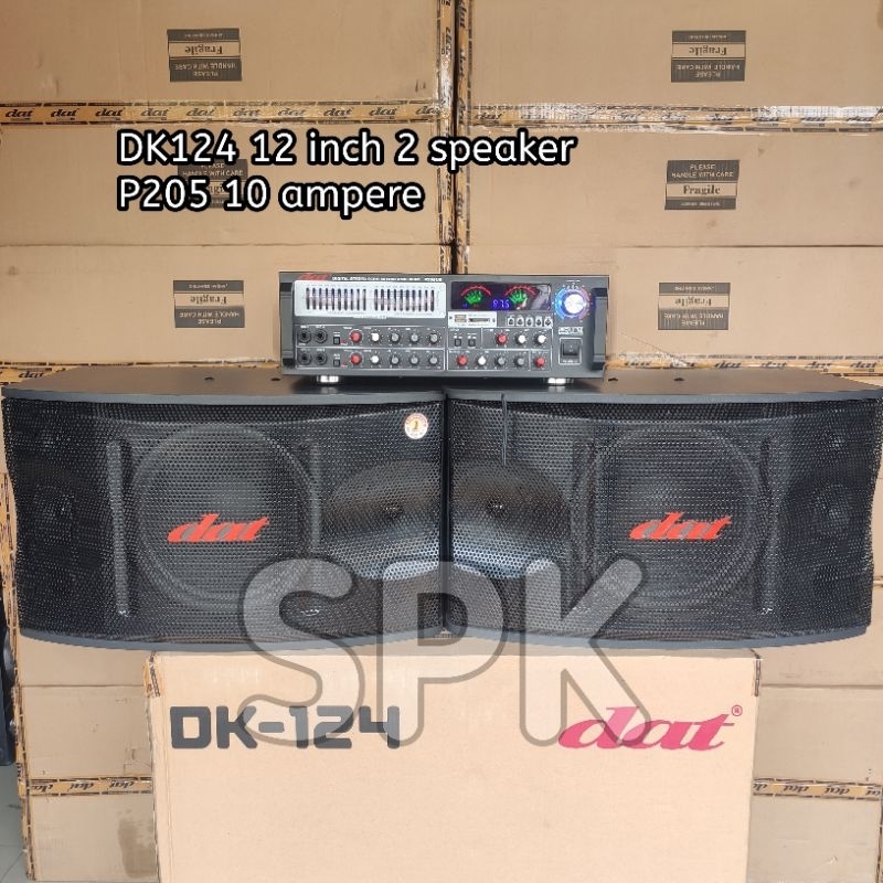 Paket Karaoke Sound System DAT Speaker Pasif Dan Amplifier