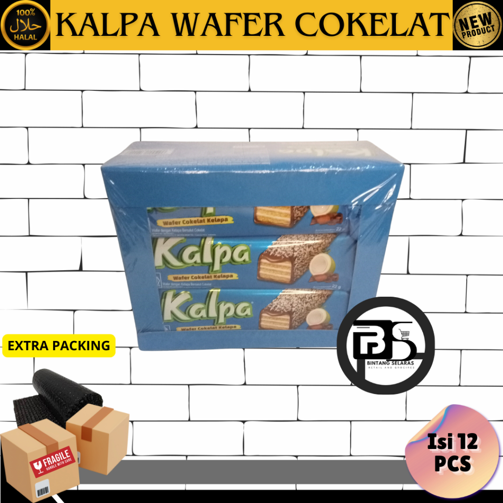 

KALPA WAFER COKLAT KELAPA 1 BOX ISI 12 PCS