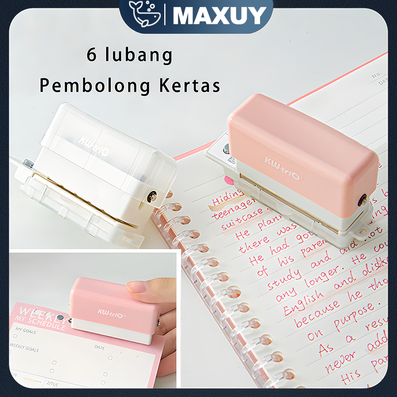 

pembolong kertas mini/pembolong kertas /A4 A5 B5 6 lubang Mini Pembolong Kertas / pembolong kertas motif
