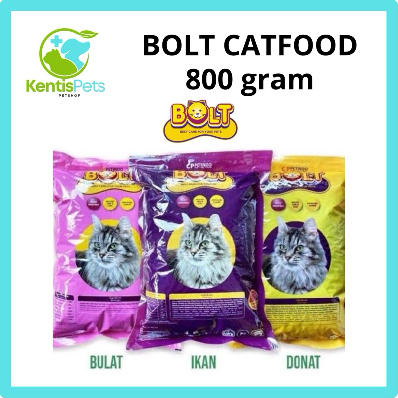BOLT MAKANAN KUCING KERING DRY FOOD BOLT SALMON TUNA DONAT IKAN
