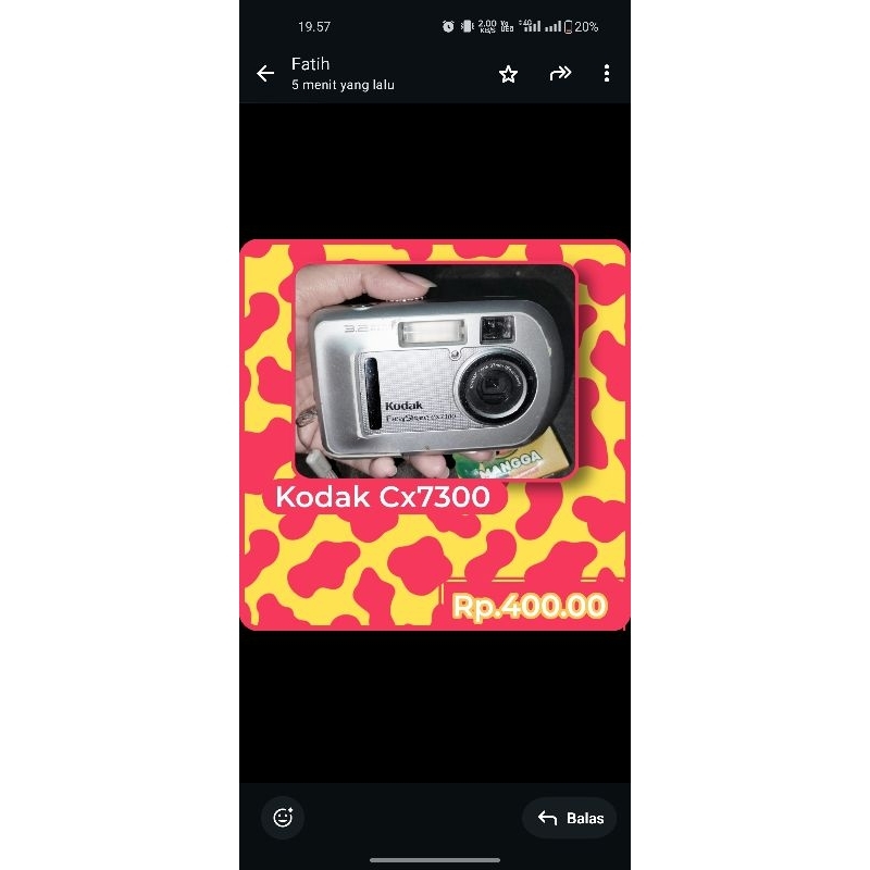 READY CAMERA KODAK EASYSHARE CX 7300 VINTAGE CAMERA.