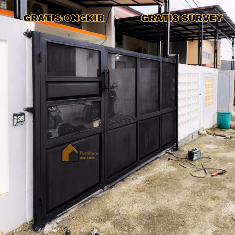 Pagar Rumah Minimalis Modern/ Pagar Rumah Minimalis modern Besi/ Pagar Besi Per meter