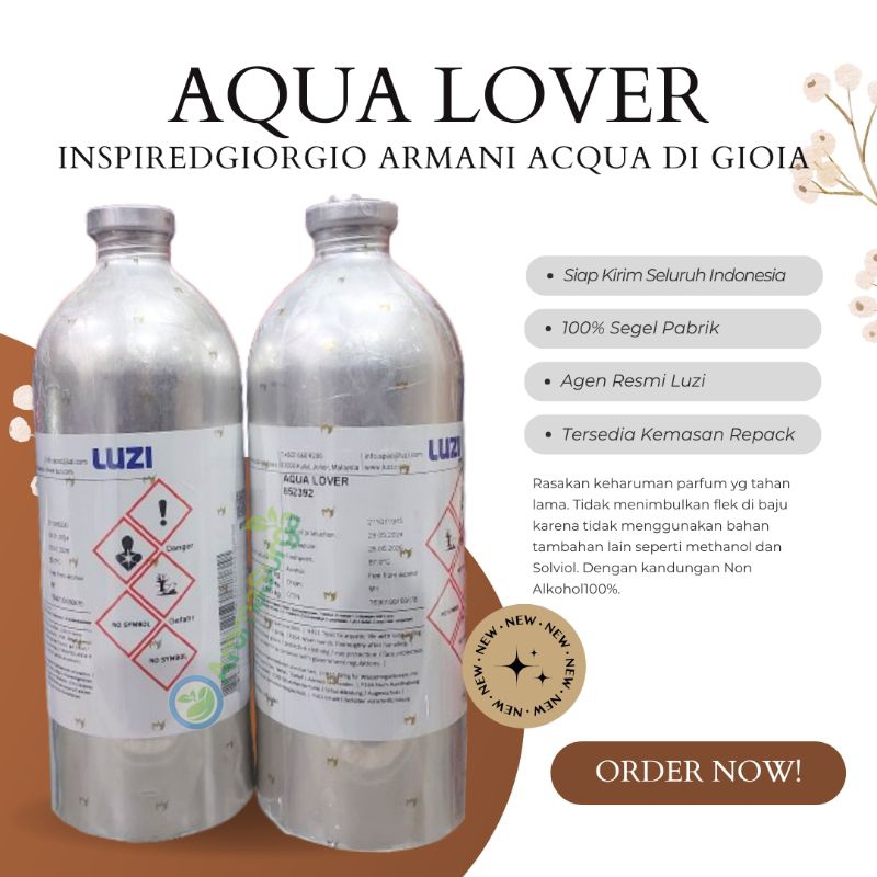 AQUA LOVER LUZI | BIBIT PARFUM LUZI 100% ASLI