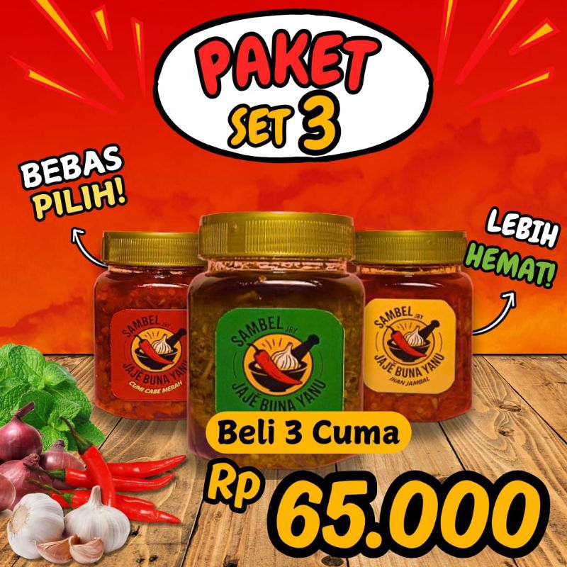 

Paket Bundle 3 Sambal JBY