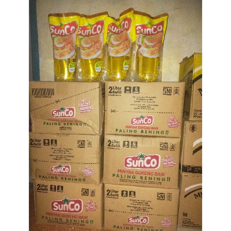 

sunco kemasan 1L & 2L. 1 karton. 1Lx12 & 2Lx6